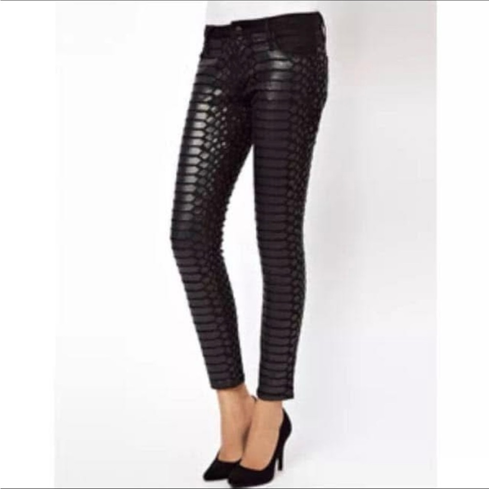 Snake Print Skinny Jeans Designer Taylor Swift NWT